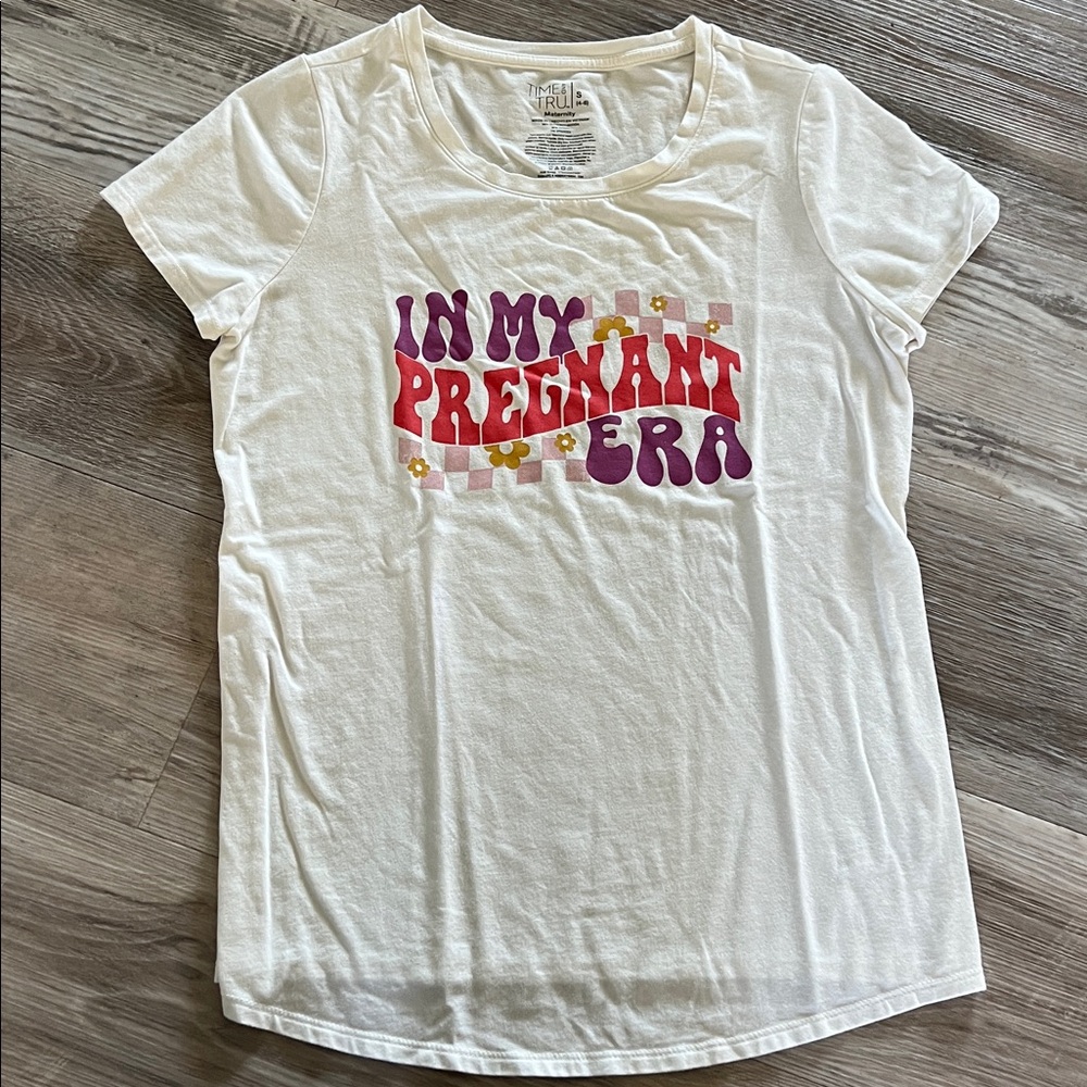 BRAND NEW (unworn) super soft ‘In my Pregnant Era’ Time & True Maternity T-Shirt